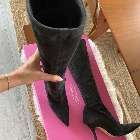 Paris Texas Mama black Suede Boots 36 1/2 - WITH DAST BAG - Picture 4 of 9